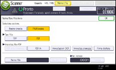 Illustrazione schermata pannello di controllo