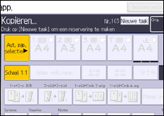 Schermafbeelding bedieningspaneel