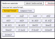 Schermafbeelding bedieningspaneel