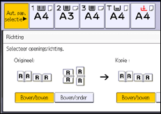 Schermafbeelding bedieningspaneel
