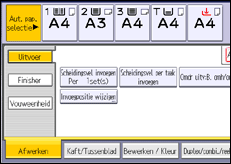 Schermafbeelding bedieningspaneel