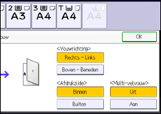 Schermafbeelding bedieningspaneel