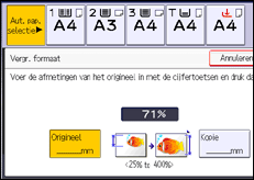Schermafbeelding bedieningspaneel