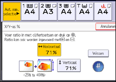 Schermafbeelding bedieningspaneel