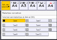 Schermafbeelding bedieningspaneel