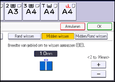 Schermafbeelding bedieningspaneel
