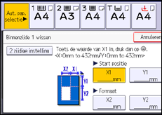 Schermafbeelding bedieningspaneel