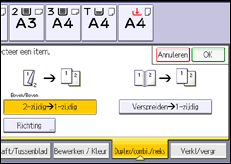 Schermafbeelding bedieningspaneel