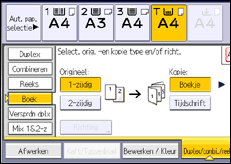 Schermafbeelding bedieningspaneel