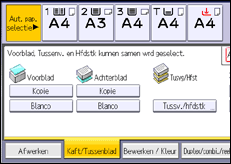 Schermafbeelding bedieningspaneel