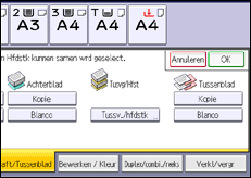 Schermafbeelding bedieningspaneel