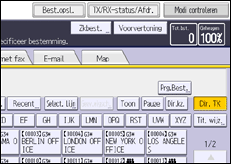 Schermafbeelding bedieningspaneel