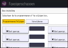 Schermafbeelding bedieningspaneel