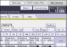 Schermafbeelding bedieningspaneel