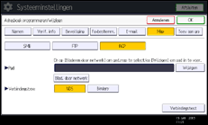 Schermafbeelding bedieningspaneel