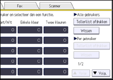 Schermafbeelding bedieningspaneel