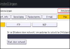 Schermafbeelding bedieningspaneel