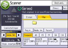 Schermafbeelding bedieningspaneel