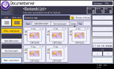 Schermafbeelding bedieningspaneel