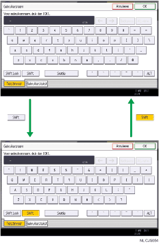 Afbeelding van de toetsen