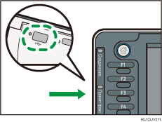 Иллюстрация слота для носителей