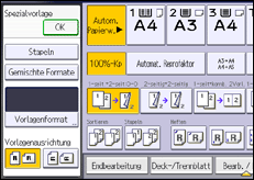 Abbildung Bedienfeld-Display