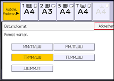 Abbildung Bedienfeld-Display