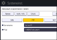 Abbildung Bedienfeld-Display