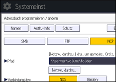 Abbildung Bedienfeld-Display