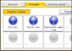 Ilustración de la pantalla panel de mandos