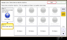 Ilustración de la pantalla panel de mandos