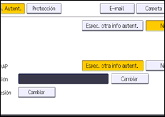 Ilustración de la pantalla panel de mandos
