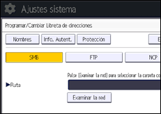 Ilustración de la pantalla panel de mandos