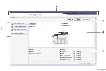 Ilustración de llamada numerada de ilustración de pantalla del explorador Web