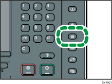 Ilustración de la tecla Configuración de papel