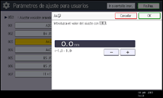 Ilustración de la pantalla panel de mandos