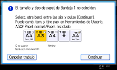 Ilustración de la pantalla panel de mandos
