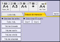 Ilustración de la pantalla panel de mandos