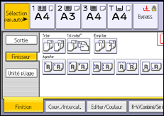 Illustration de l'écran du panneau de commande