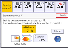 Illustration de l'écran du panneau de commande