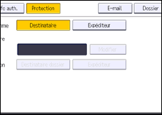 Illustration de l'écran du panneau de commande