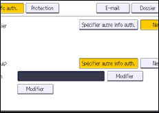 Illustration de l'écran du panneau de commande
