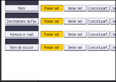 Illustration de l'écran du panneau de commande