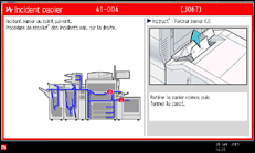 Illustration de l'écran du panneau de commande