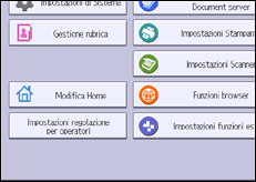 Illustrazione schermata pannello di controllo
