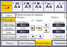 Illustrazione schermata pannello di controllo
