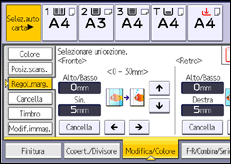 Illustrazione schermata pannello di controllo