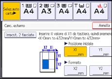 Illustrazione schermata pannello di controllo