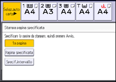 Illustrazione schermata pannello di controllo