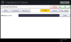 Illustrazione schermata pannello di controllo